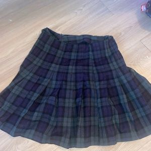 brandy plaid skirt